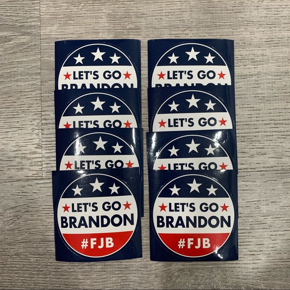 Let’s Go Brandon 3 inch Waterproof Hydroflask Stickers Pack of 8